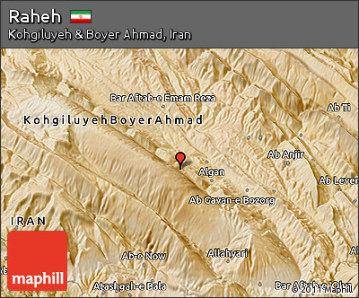 Satellite 3D Map of Raheh