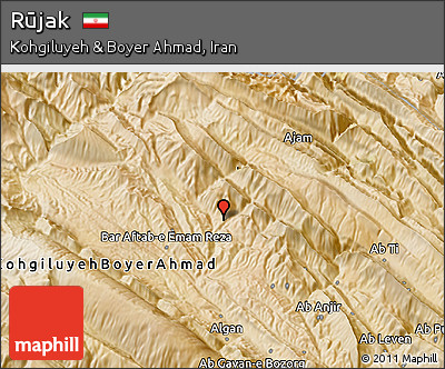 Satellite 3D Map of Rūjak