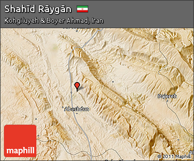 Satellite 3D Map of Shahīd Rāygān
