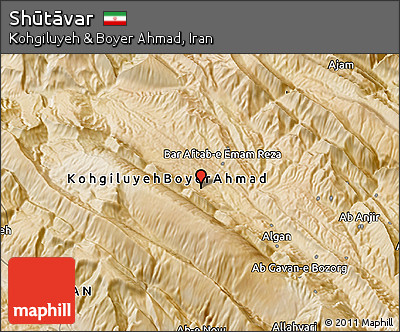 Satellite 3D Map of Shūtāvar