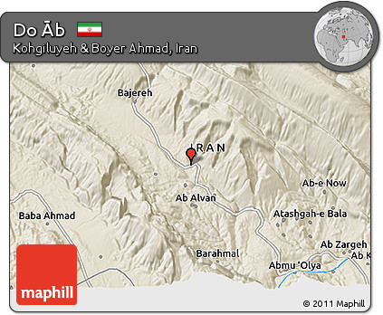 Shaded Relief 3D Map of Do Āb