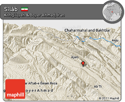 Shaded Relief 3D Map of Sīlāb
