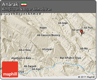 Shaded Relief 3D Map of Anārak