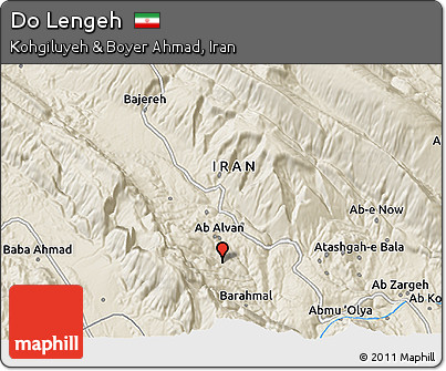 Shaded Relief 3D Map of Do Lengeh