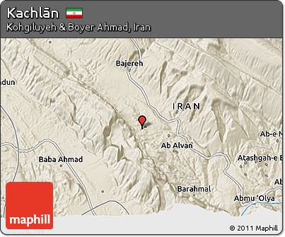 Shaded Relief 3D Map of Kachlān