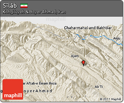 Shaded Relief 3D Map of Sīlāb