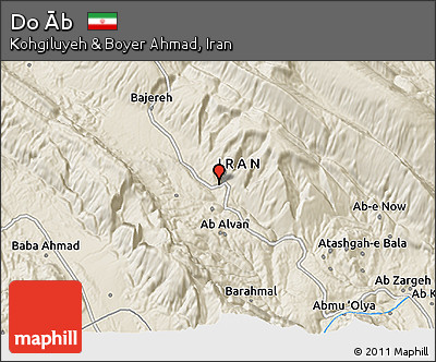 Shaded Relief 3D Map of Do Āb