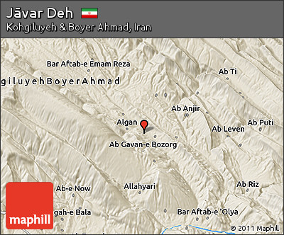 Shaded Relief 3D Map of Jāvar Deh