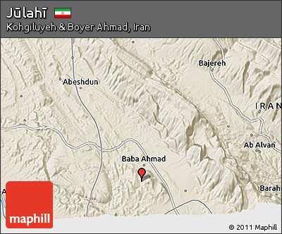 Shaded Relief 3D Map of Jūlahī