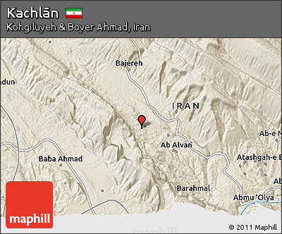 Shaded Relief 3D Map of Kachlān