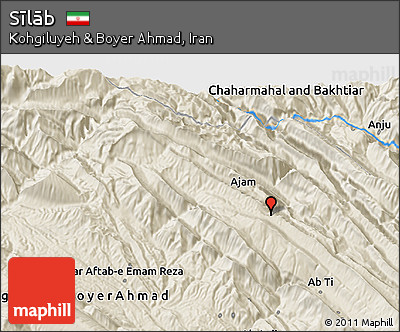 Shaded Relief 3D Map of Sīlāb