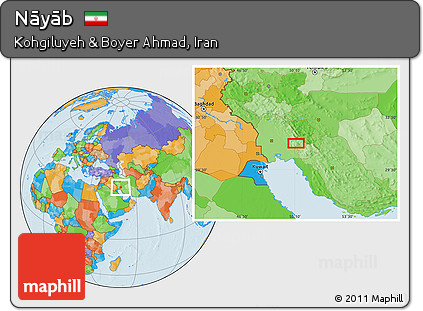 Political Location Map of Nāyāb