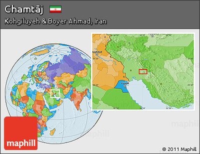 Political Location Map of Chamtāj