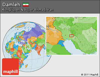 Political Location Map of Damleh
