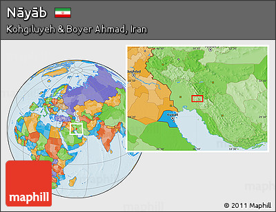 Political Location Map of Nāyāb