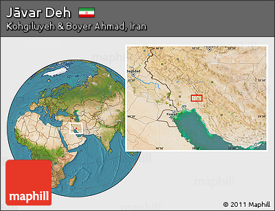 Satellite Location Map of Jāvar Deh