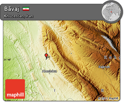 Physical Map of Bāvaj