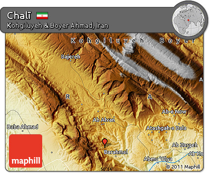 Physical Map of Chalī