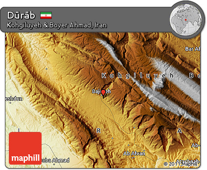 Physical Map of Dūrāb