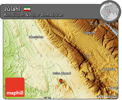 Physical Map of Jūlahī