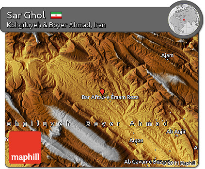 Physical Map of Sar Ghol