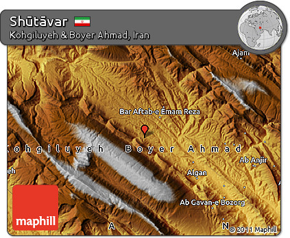 Physical Map of Shūtāvar