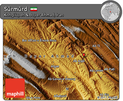 Physical Map of Sūrmūrd