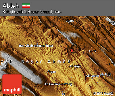 Physical Map of Ābleh