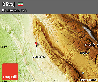 Physical Map of Bāvaj