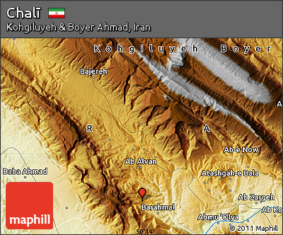 Physical Map of Chalī