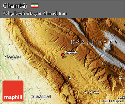 Physical Map of Chamtāj