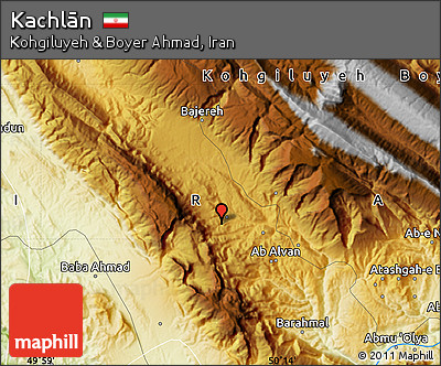 Physical Map of Kachlān
