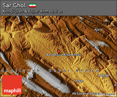 Physical Map of Sar Ghol