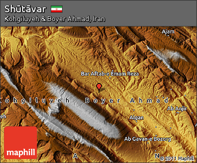 Physical Map of Shūtāvar