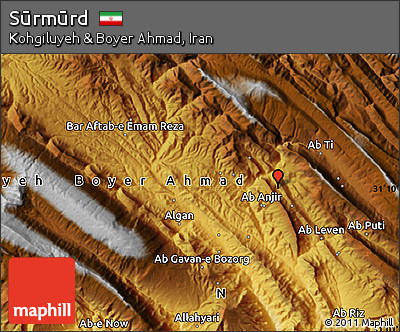 Physical Map of Sūrmūrd