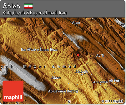 Physical Map of Ābleh