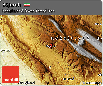 Physical Map of Bājereh