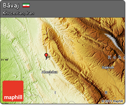 Physical Map of Bāvaj