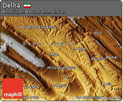 Physical Map of Delītā