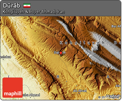 Physical Map of Dūrāb