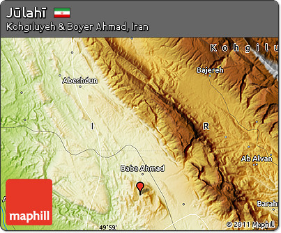 Physical Map of Jūlahī