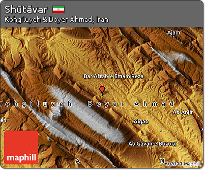 Physical Map of Shūtāvar