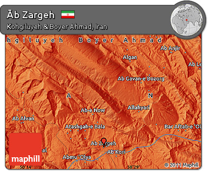 Political Map of Āb Zargeh