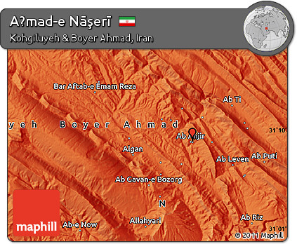Political Map of Aḩmad-e Nāşerī