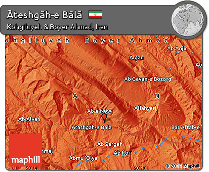Political Map of Āteshgāh-e Bālā