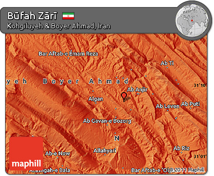 Political Map of Būfah Zārī