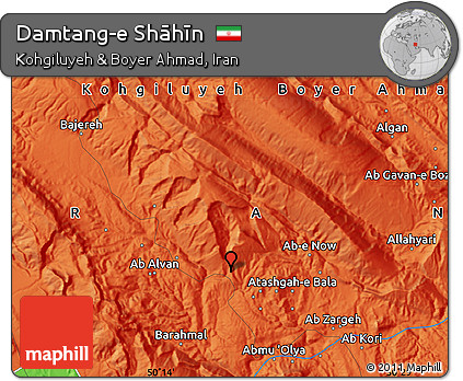 Political Map of Damtang-e Shāhīn