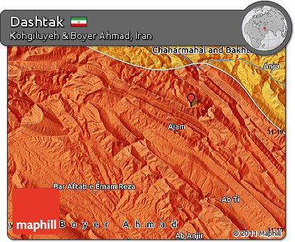 Political Map of Dashtak
