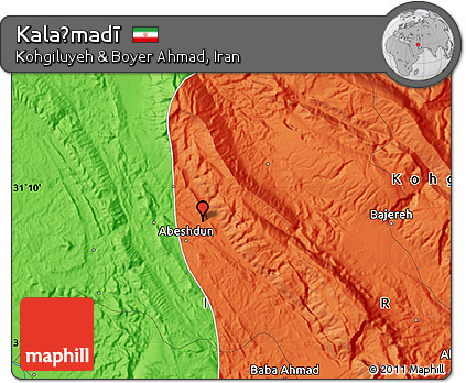 Political Map of Kalaḩmadī