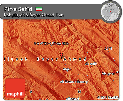 Political Map of Pīr-e Sefīd